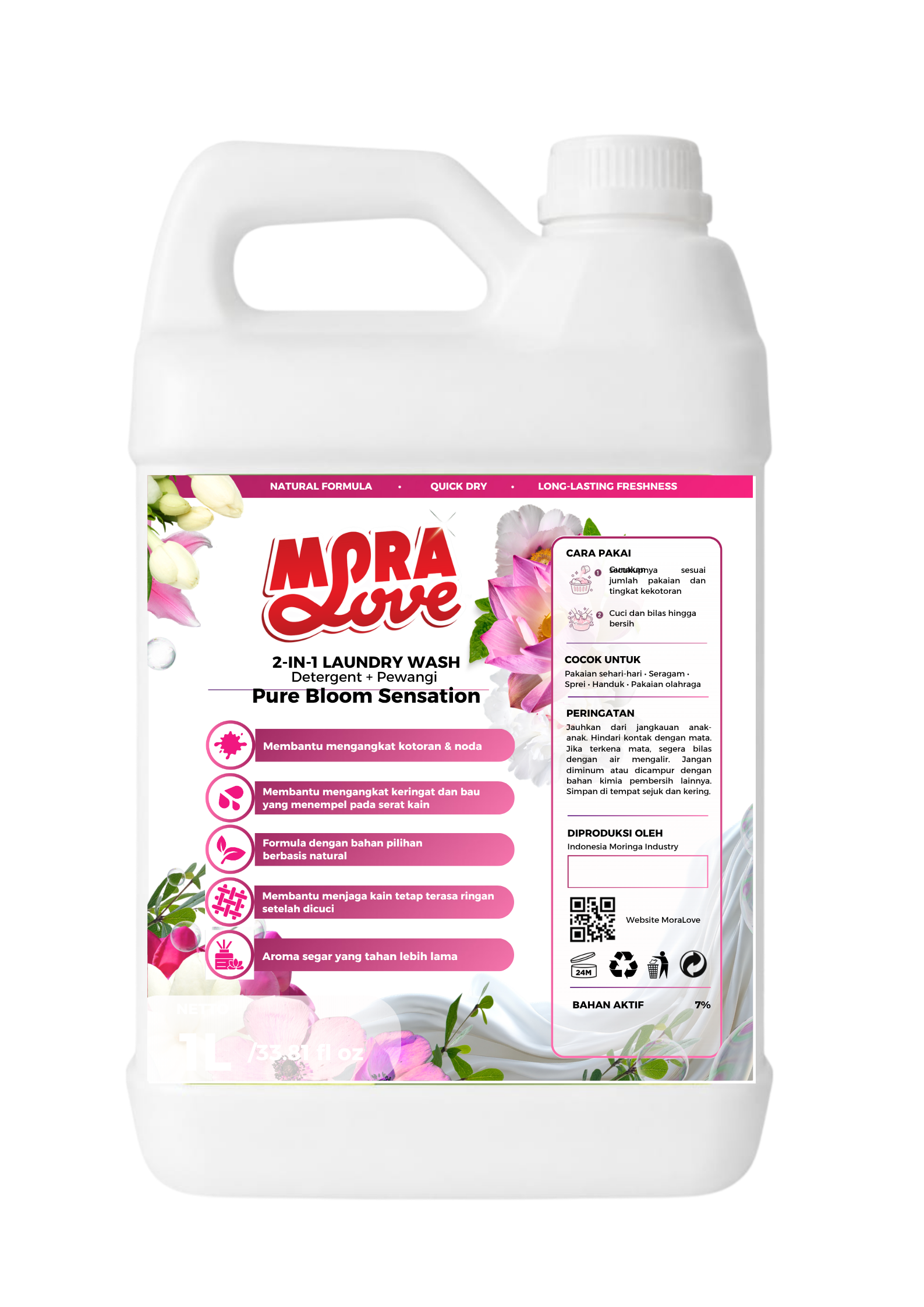 Detergent Pure Bloom 1L